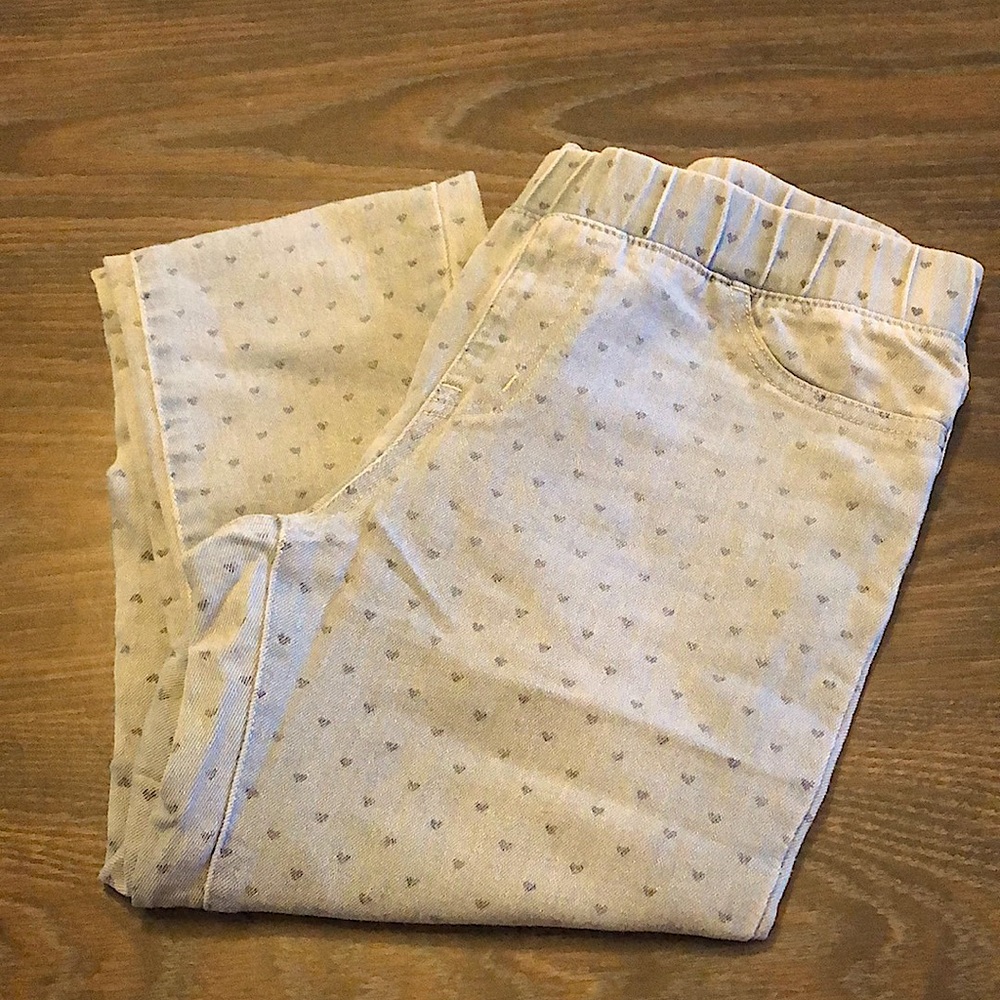 Children’s Heart Print Jeggings